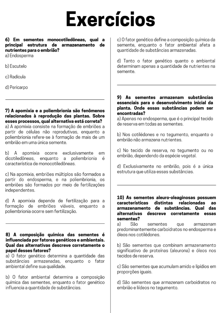 Lista de exercícios